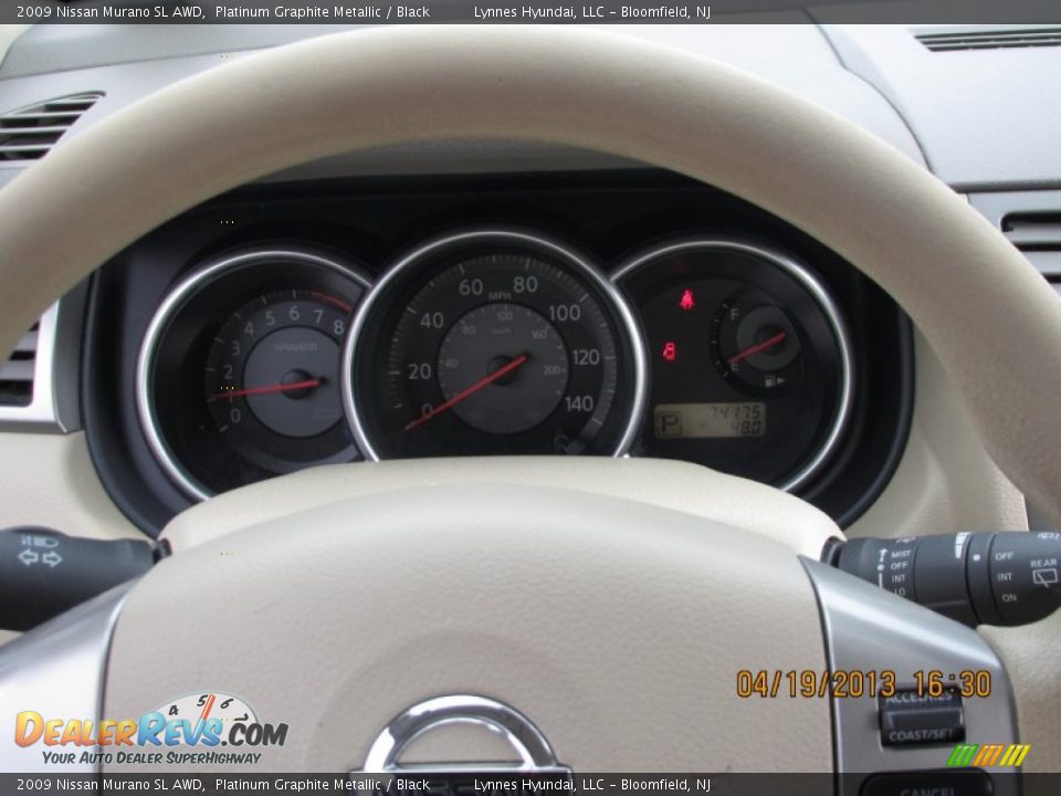 2009 Nissan Murano SL AWD Platinum Graphite Metallic / Black Photo #12