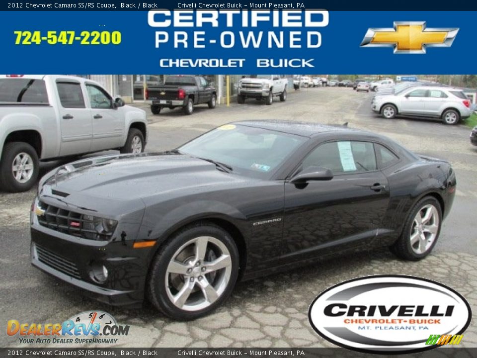2012 Chevrolet Camaro SS/RS Coupe Black / Black Photo #1