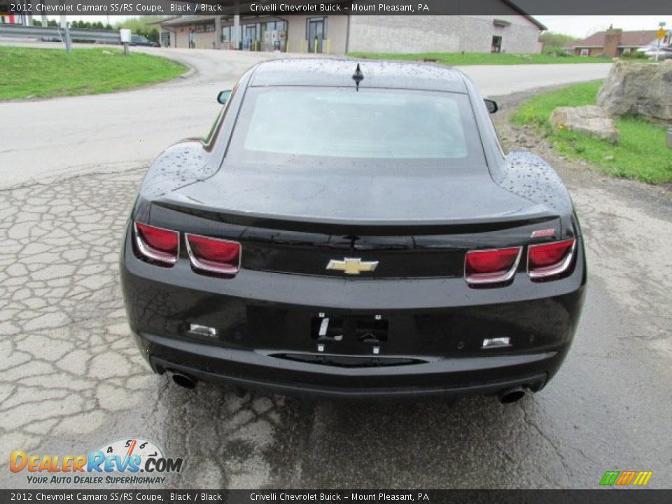 2012 Chevrolet Camaro SS/RS Coupe Black / Black Photo #5