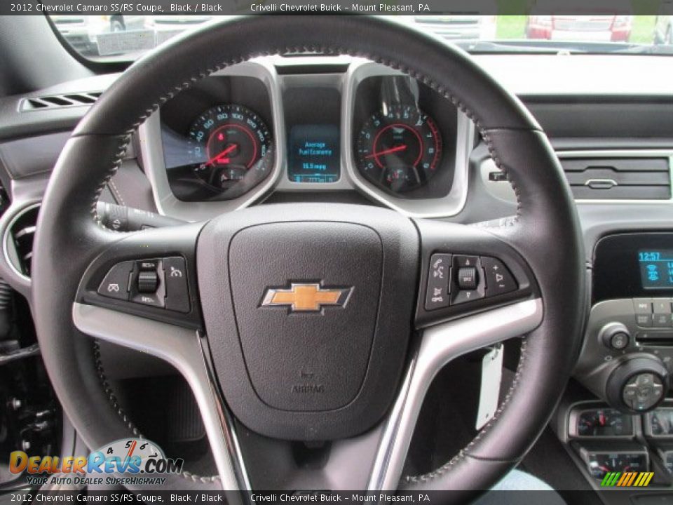 2012 Chevrolet Camaro SS/RS Coupe Black / Black Photo #31