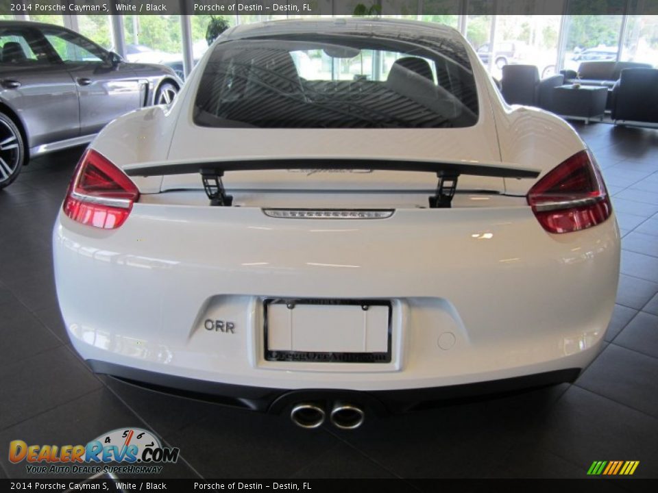 2014 Porsche Cayman S White / Black Photo #8