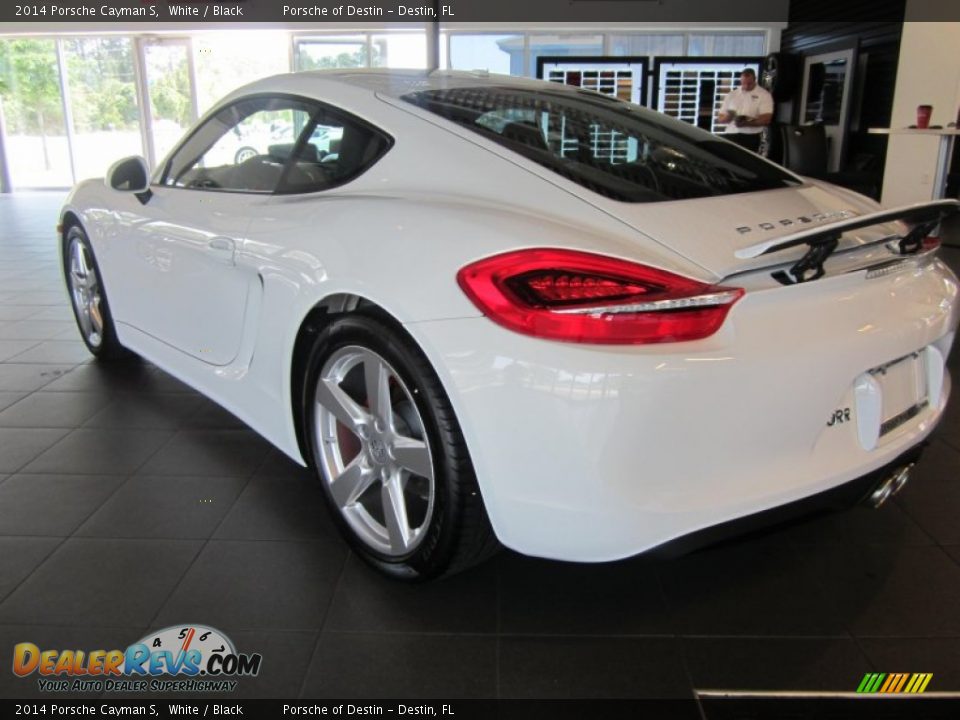 2014 Porsche Cayman S White / Black Photo #9