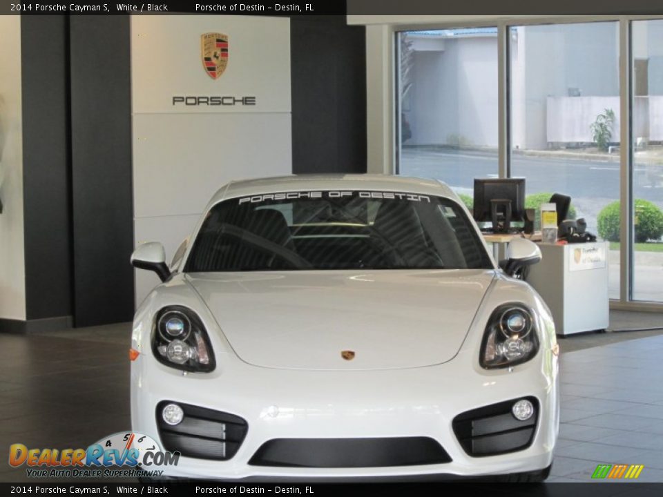 2014 Porsche Cayman S White / Black Photo #12