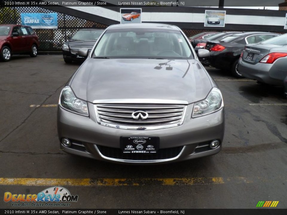 2010 Infiniti M 35x AWD Sedan Platinum Graphite / Stone Photo #1