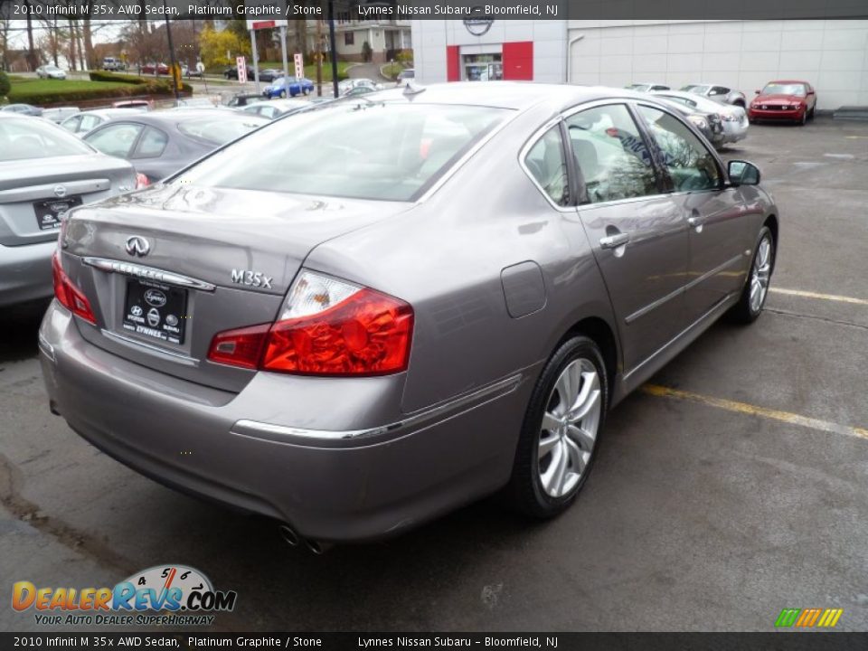 2010 Infiniti M 35x AWD Sedan Platinum Graphite / Stone Photo #4