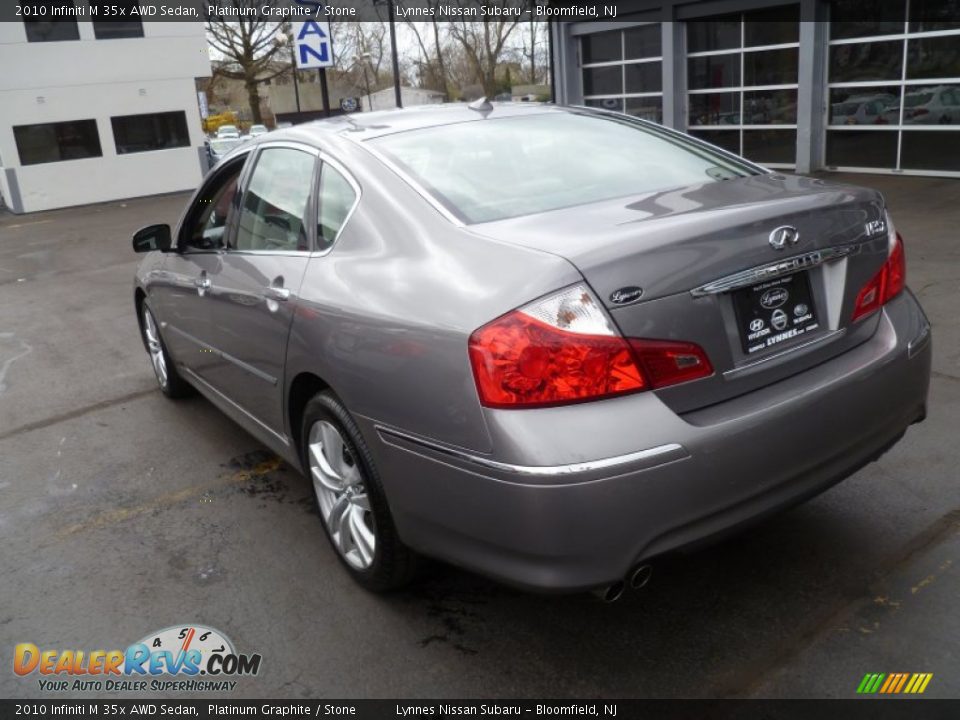 2010 Infiniti M 35x AWD Sedan Platinum Graphite / Stone Photo #5