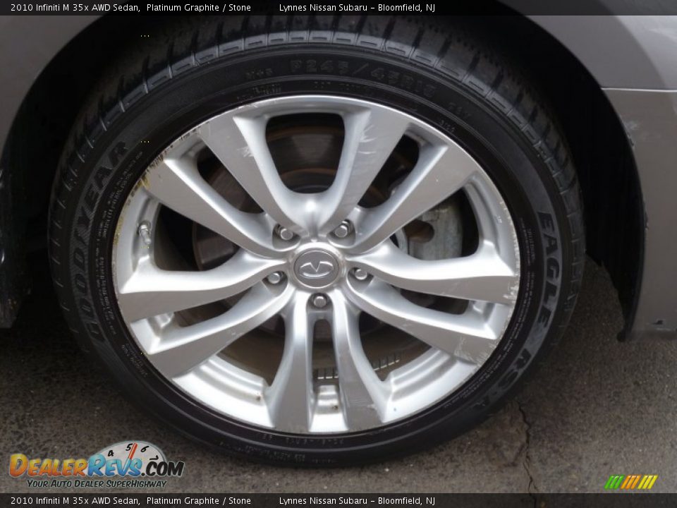 2010 Infiniti M 35x AWD Sedan Platinum Graphite / Stone Photo #7