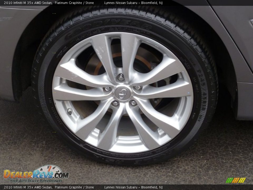 2010 Infiniti M 35x AWD Sedan Platinum Graphite / Stone Photo #9