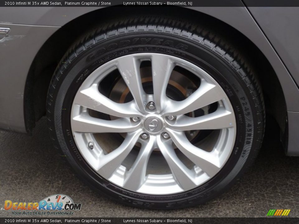 2010 Infiniti M 35x AWD Sedan Platinum Graphite / Stone Photo #10