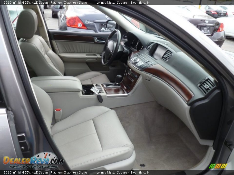 2010 Infiniti M 35x AWD Sedan Platinum Graphite / Stone Photo #12