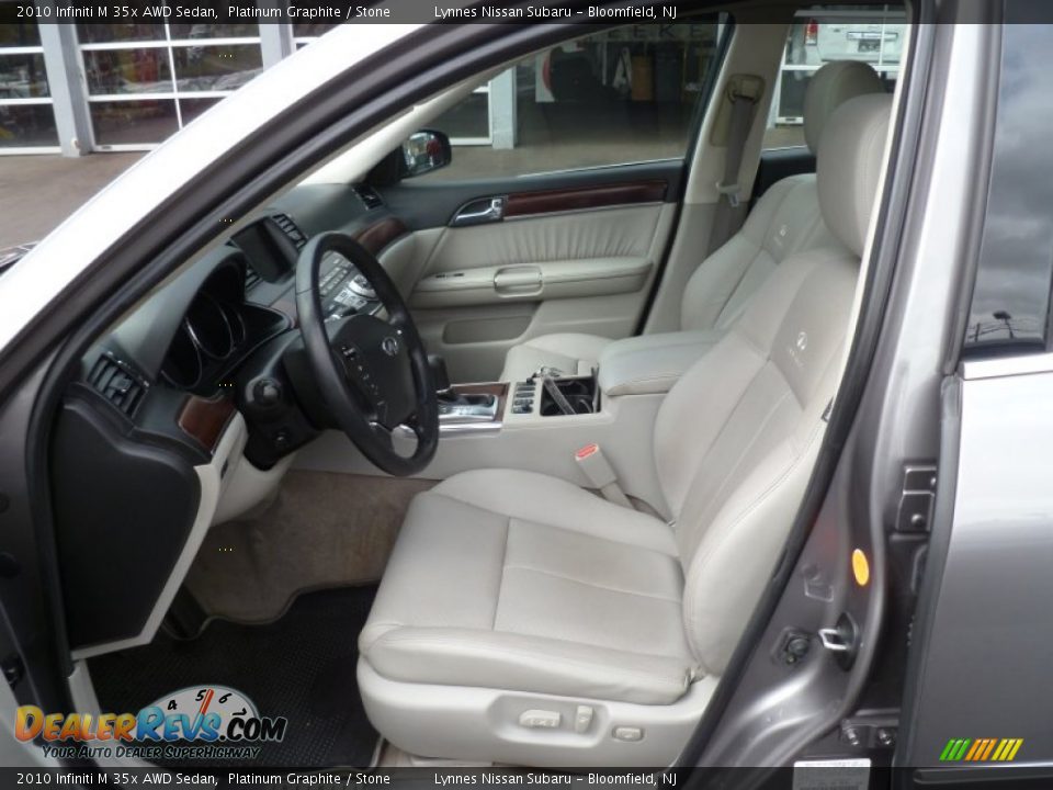 2010 Infiniti M 35x AWD Sedan Platinum Graphite / Stone Photo #15