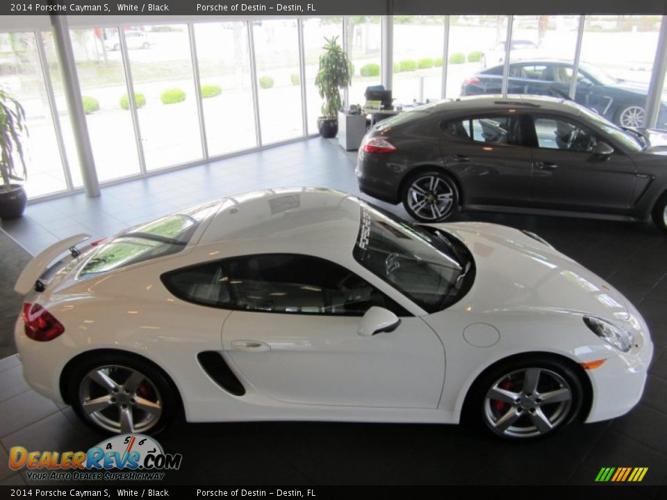 2014 Porsche Cayman S White / Black Photo #28