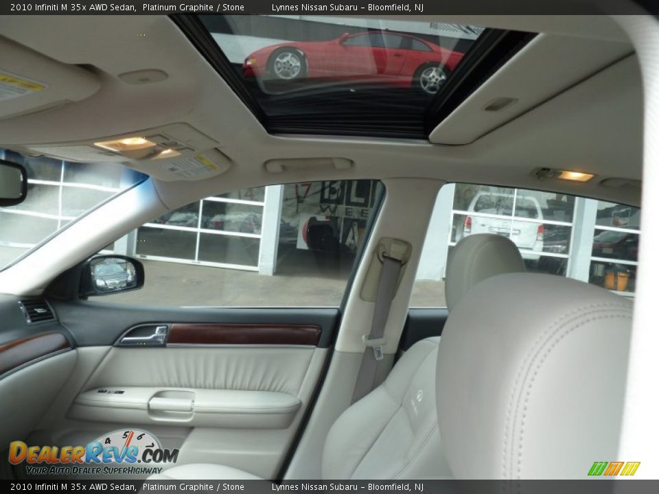 2010 Infiniti M 35x AWD Sedan Platinum Graphite / Stone Photo #16