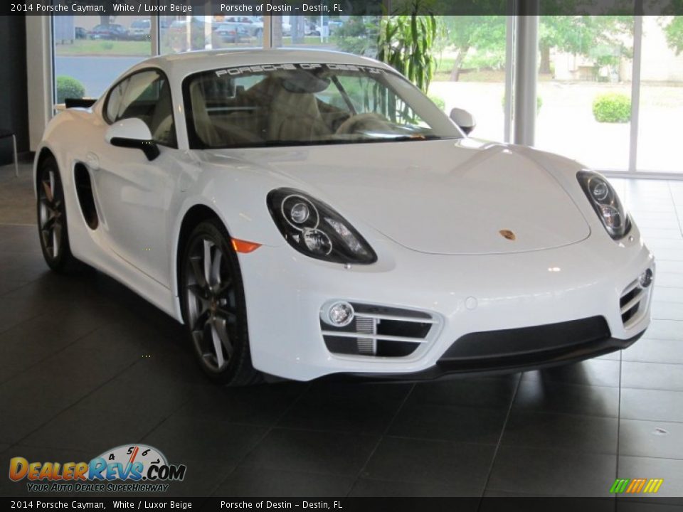 Front 3/4 View of 2014 Porsche Cayman  Photo #6