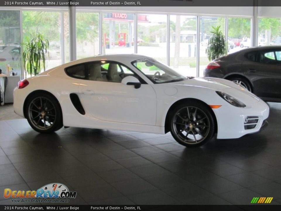 White 2014 Porsche Cayman  Photo #7