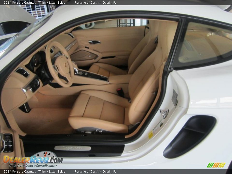 Luxor Beige Interior - 2014 Porsche Cayman  Photo #21