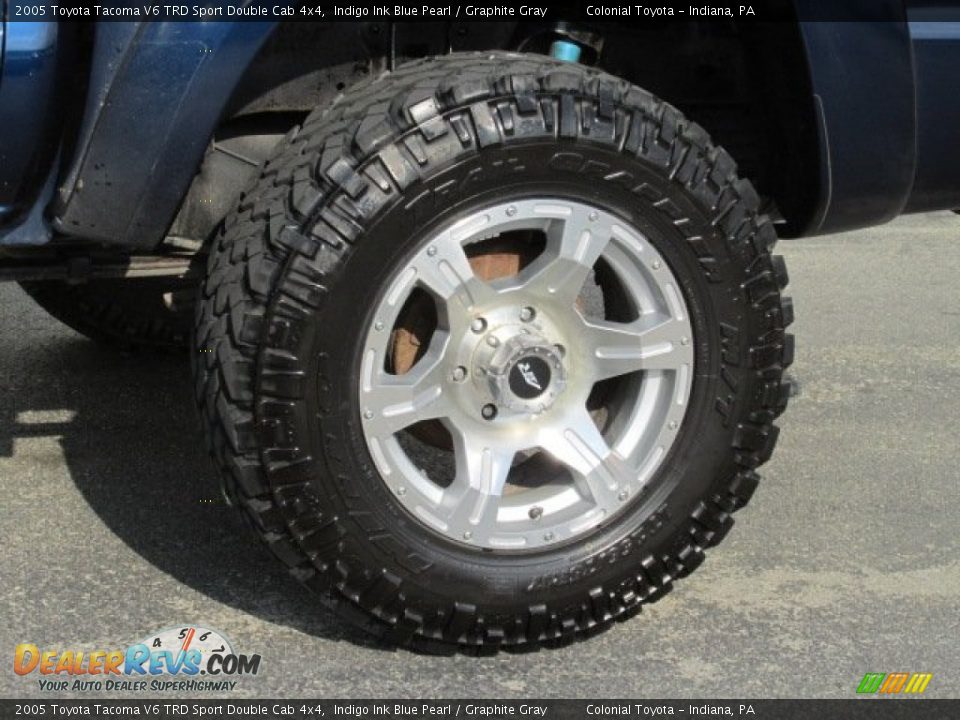 2005 Toyota Tacoma V6 TRD Sport Double Cab 4x4 Indigo Ink Blue Pearl / Graphite Gray Photo #3
