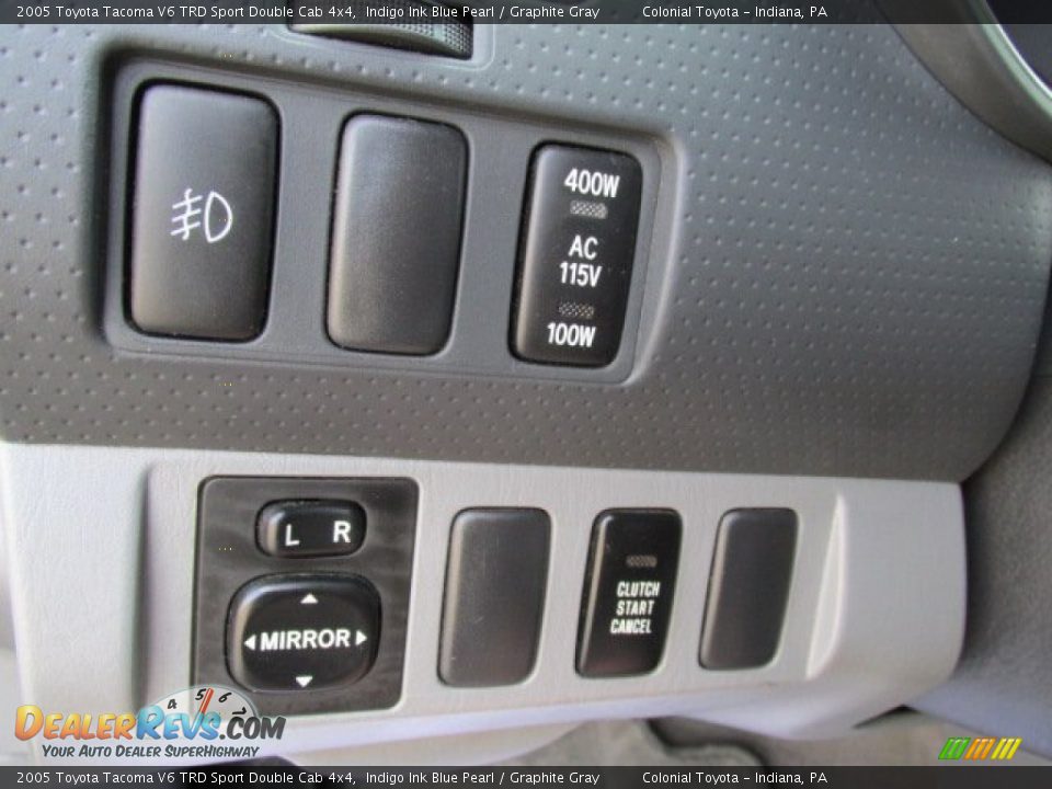 2005 Toyota Tacoma V6 TRD Sport Double Cab 4x4 Indigo Ink Blue Pearl / Graphite Gray Photo #14