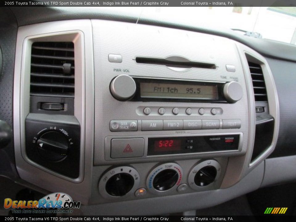 2005 Toyota Tacoma V6 TRD Sport Double Cab 4x4 Indigo Ink Blue Pearl / Graphite Gray Photo #16