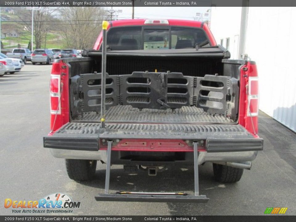 2009 Ford F150 XLT SuperCab 4x4 Bright Red / Stone/Medium Stone Photo #8