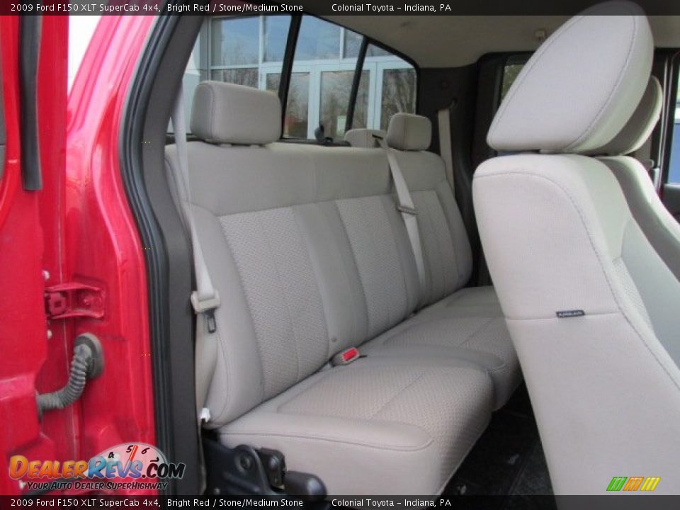 2009 Ford F150 XLT SuperCab 4x4 Bright Red / Stone/Medium Stone Photo #10