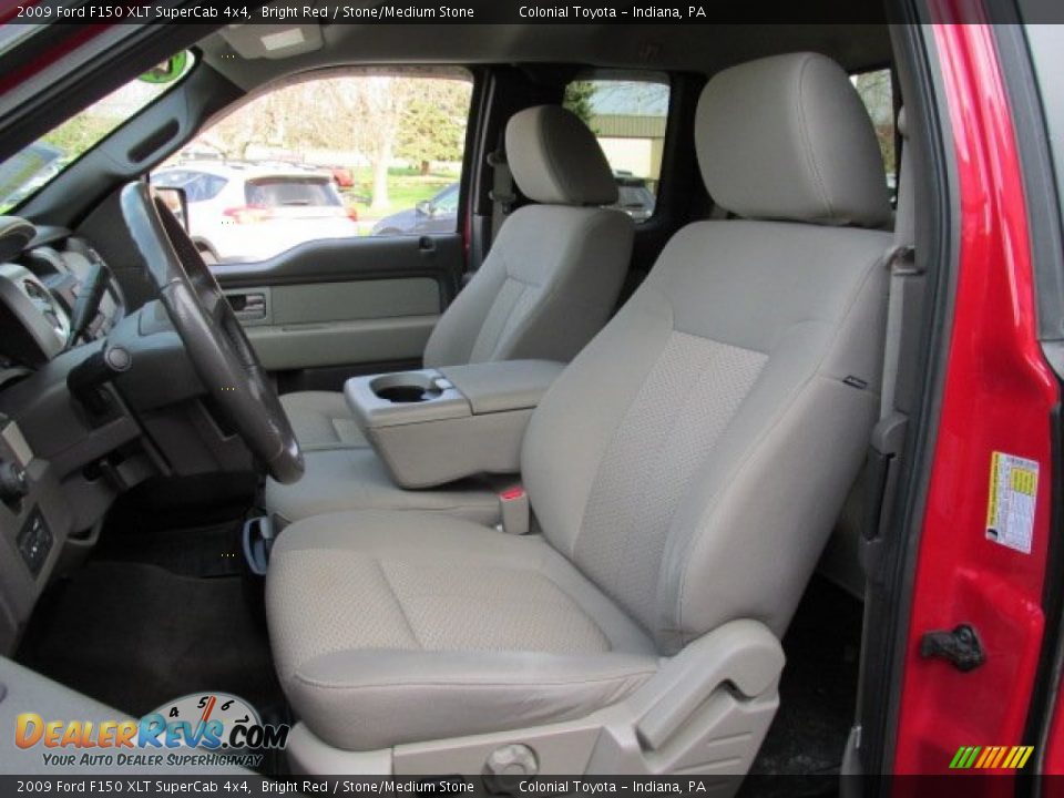 2009 Ford F150 XLT SuperCab 4x4 Bright Red / Stone/Medium Stone Photo #12