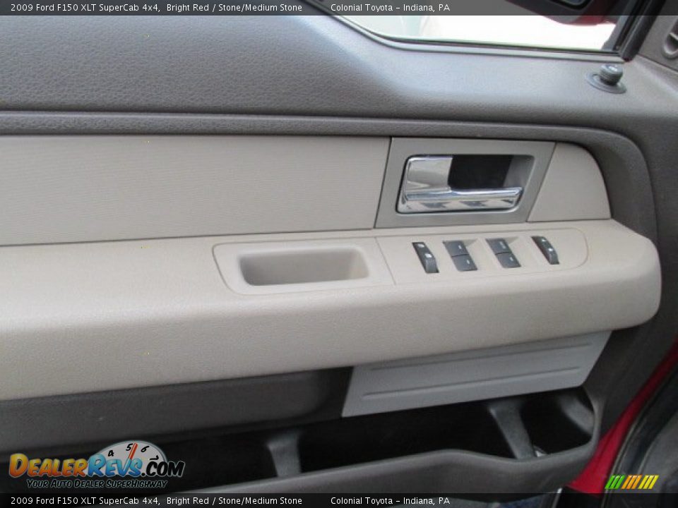 2009 Ford F150 XLT SuperCab 4x4 Bright Red / Stone/Medium Stone Photo #15