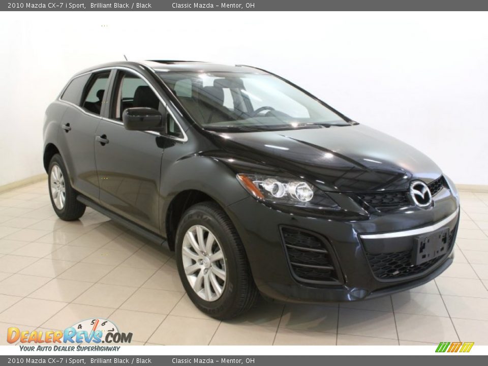 2010 Mazda CX-7 i Sport Brilliant Black / Black Photo #1