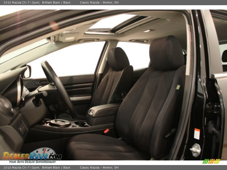 2010 Mazda CX-7 i Sport Brilliant Black / Black Photo #7