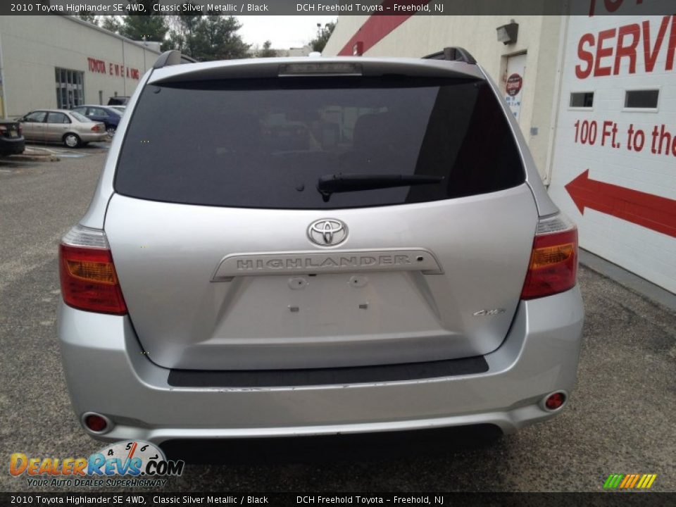 2010 Toyota Highlander SE 4WD Classic Silver Metallic / Black Photo #5