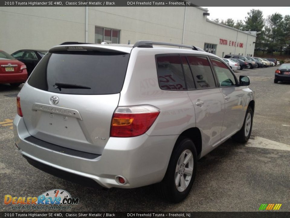2010 Toyota Highlander SE 4WD Classic Silver Metallic / Black Photo #6