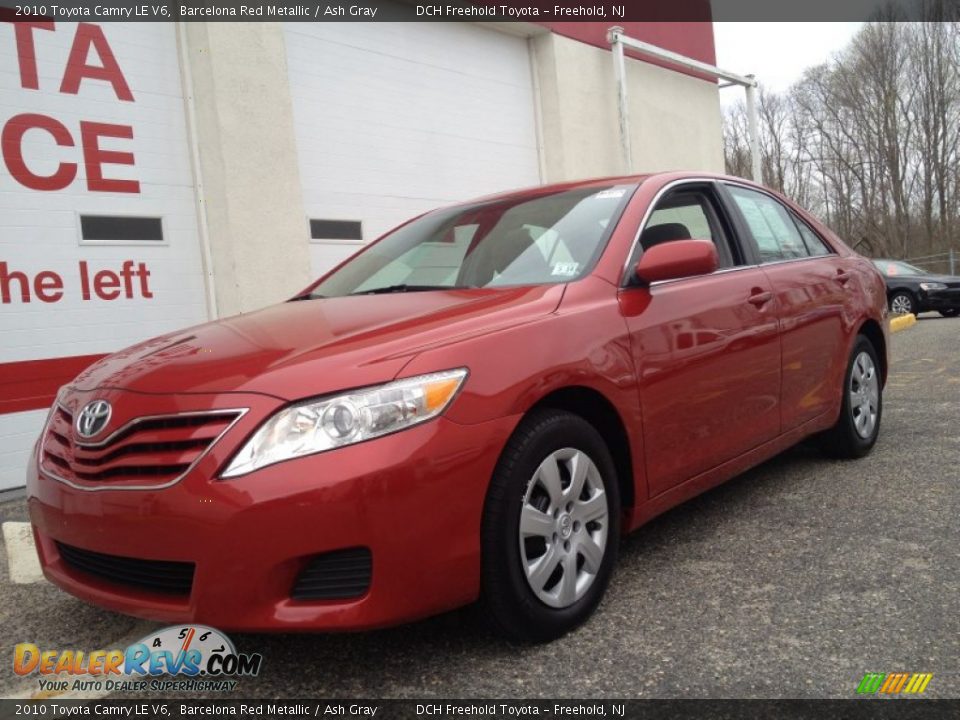 2010 Toyota Camry LE V6 Barcelona Red Metallic / Ash Gray Photo #1
