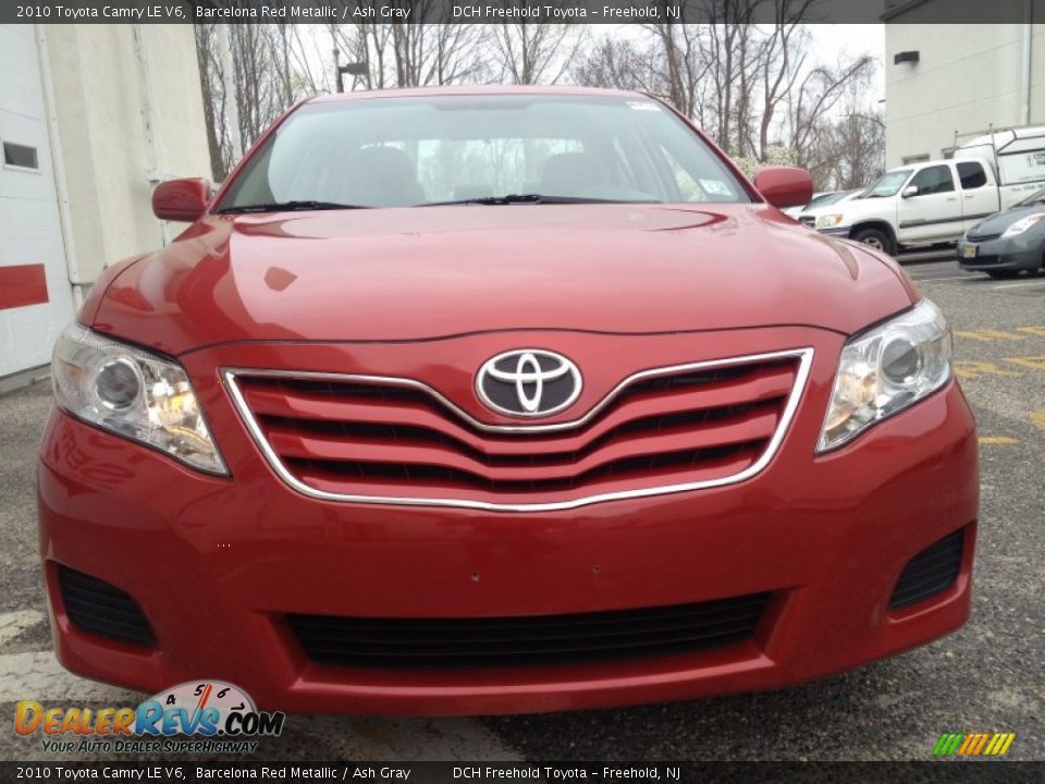 2010 Toyota Camry LE V6 Barcelona Red Metallic / Ash Gray Photo #2