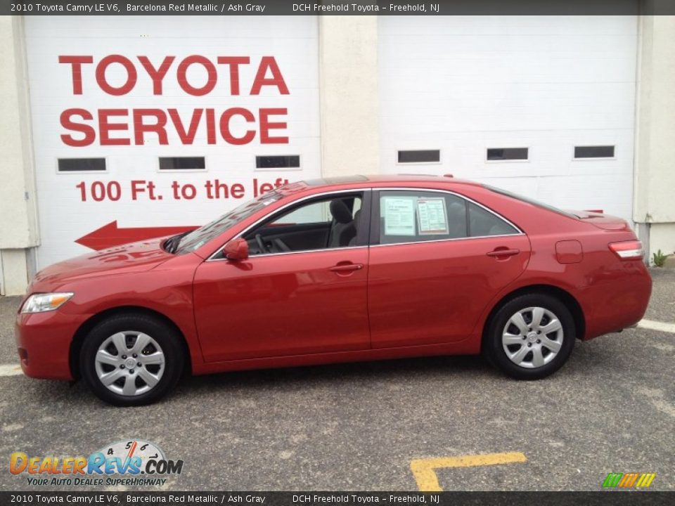 2010 Toyota Camry LE V6 Barcelona Red Metallic / Ash Gray Photo #3