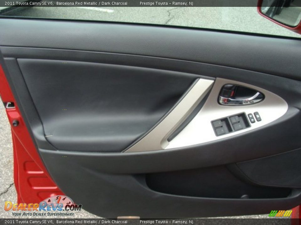 2011 Toyota Camry SE V6 Barcelona Red Metallic / Dark Charcoal Photo #6