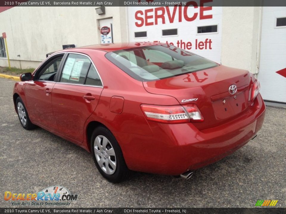 2010 Toyota Camry LE V6 Barcelona Red Metallic / Ash Gray Photo #4