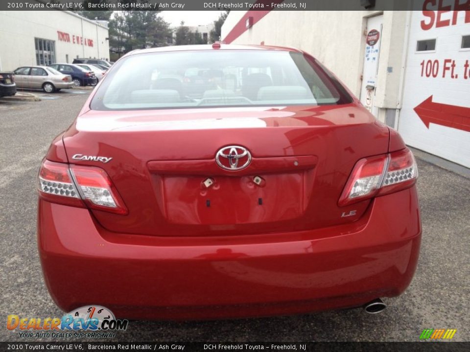 2010 Toyota Camry LE V6 Barcelona Red Metallic / Ash Gray Photo #5