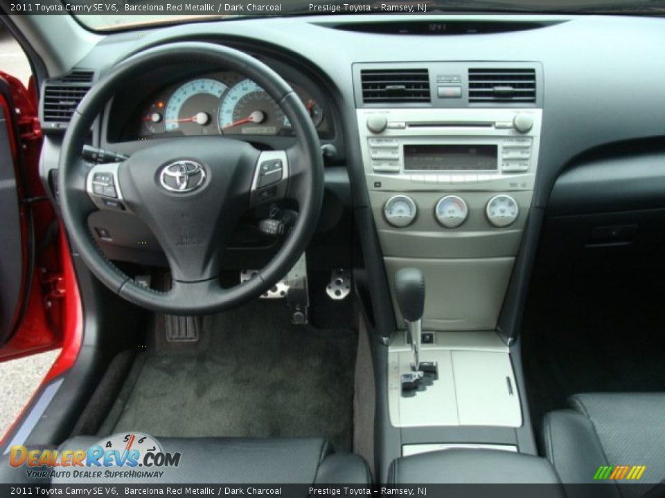 2011 Toyota Camry SE V6 Barcelona Red Metallic / Dark Charcoal Photo #9