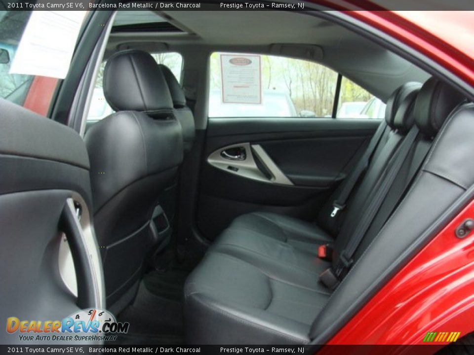 2011 Toyota Camry SE V6 Barcelona Red Metallic / Dark Charcoal Photo #13