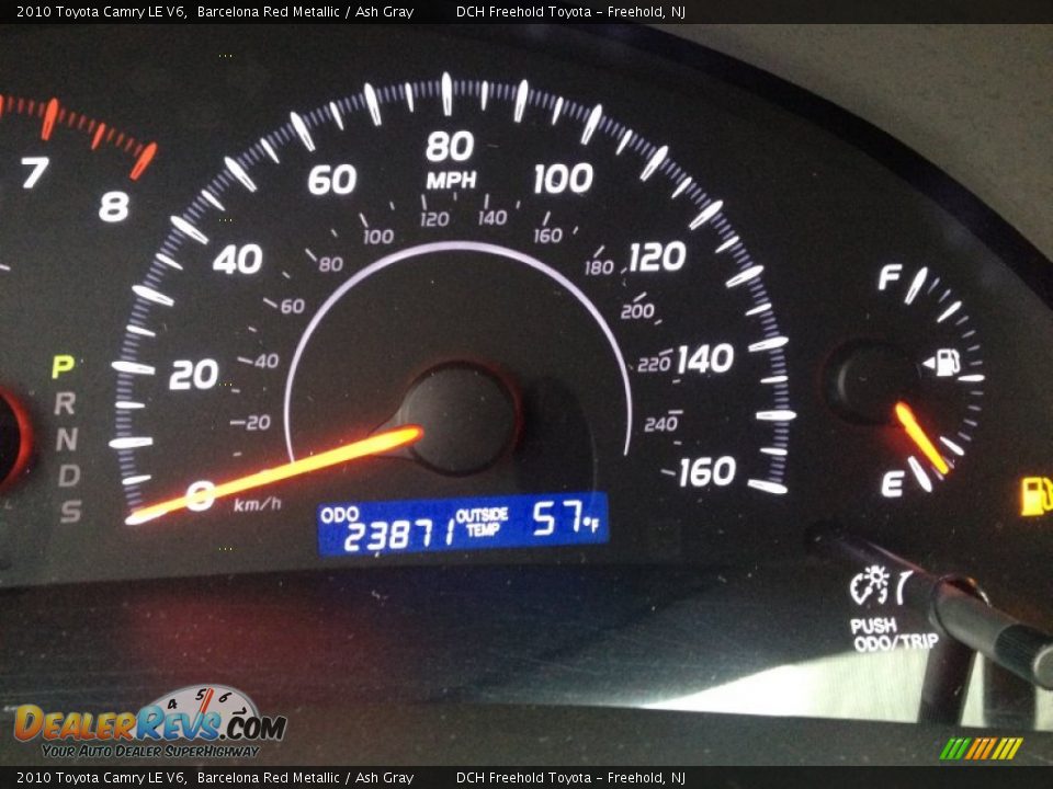 2010 Toyota Camry LE V6 Barcelona Red Metallic / Ash Gray Photo #20