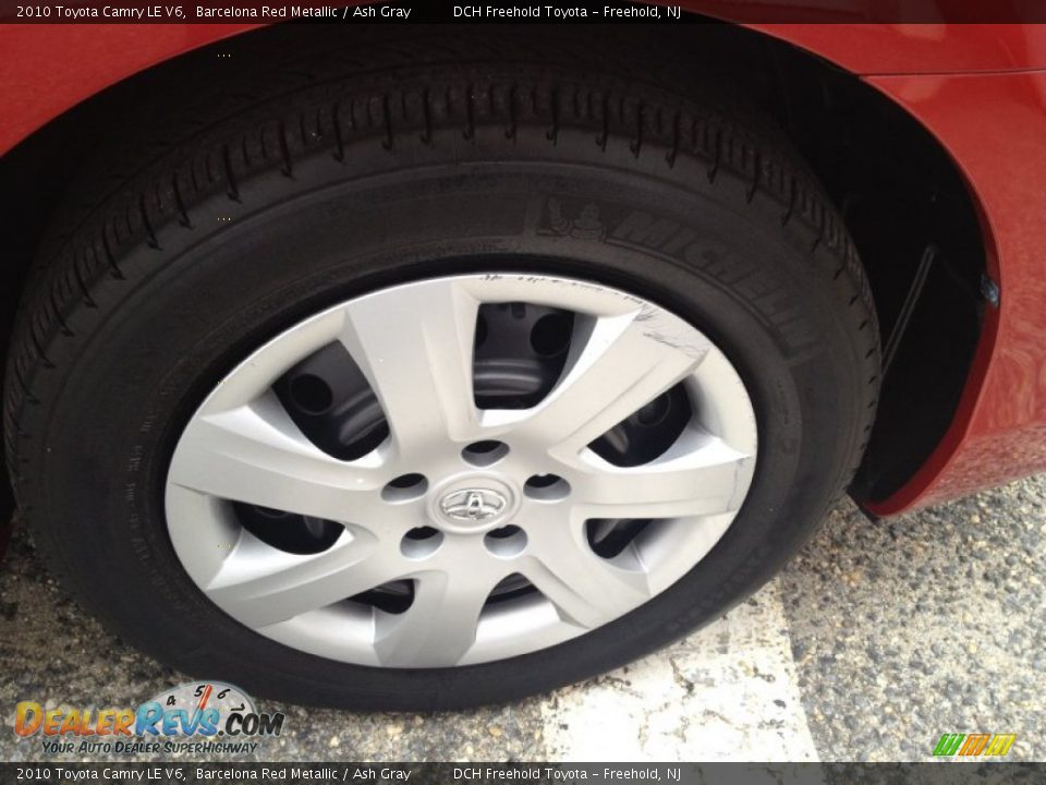 2010 Toyota Camry LE V6 Barcelona Red Metallic / Ash Gray Photo #28
