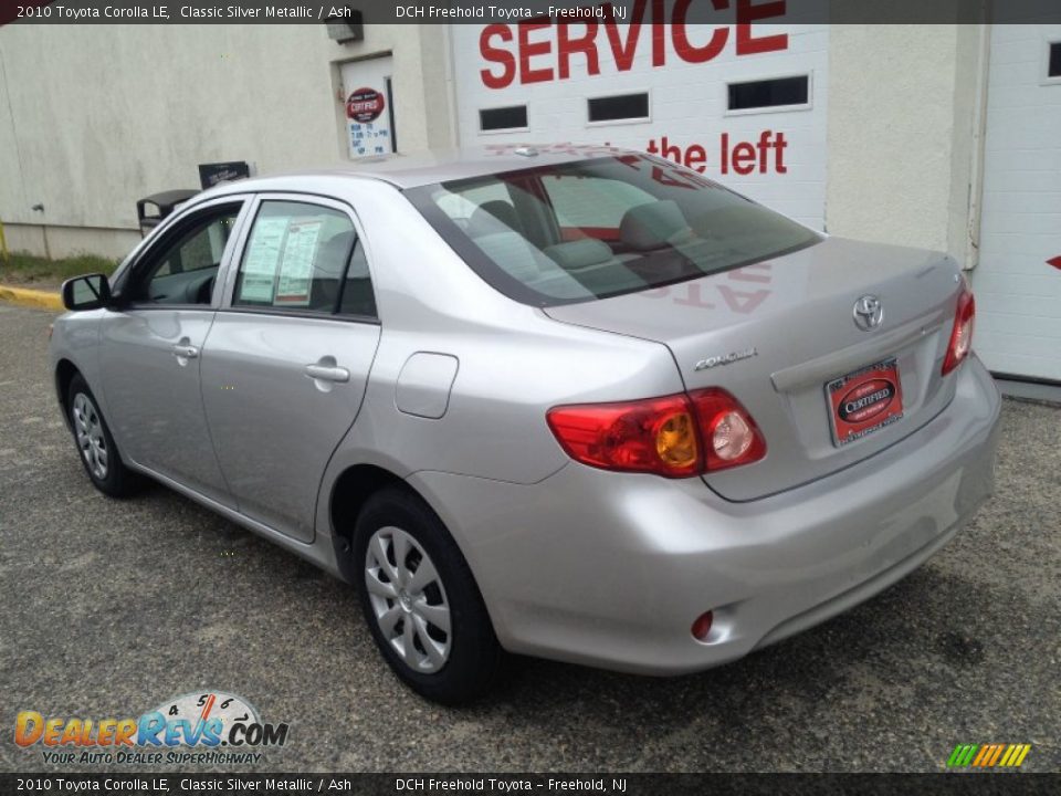 2010 Toyota Corolla LE Classic Silver Metallic / Ash Photo #4