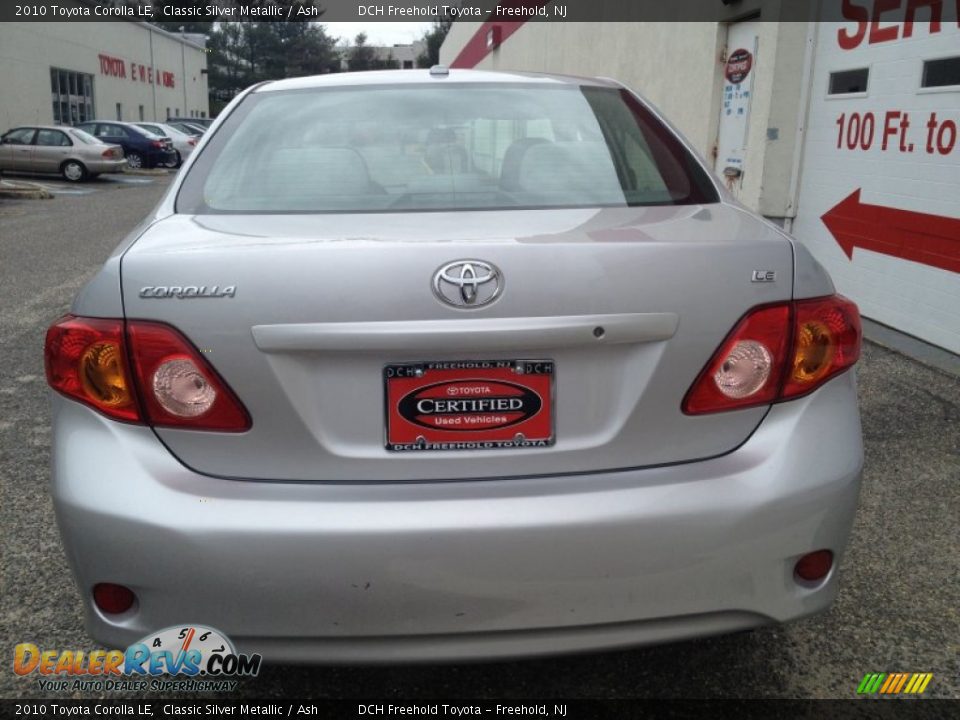 2010 Toyota Corolla LE Classic Silver Metallic / Ash Photo #5