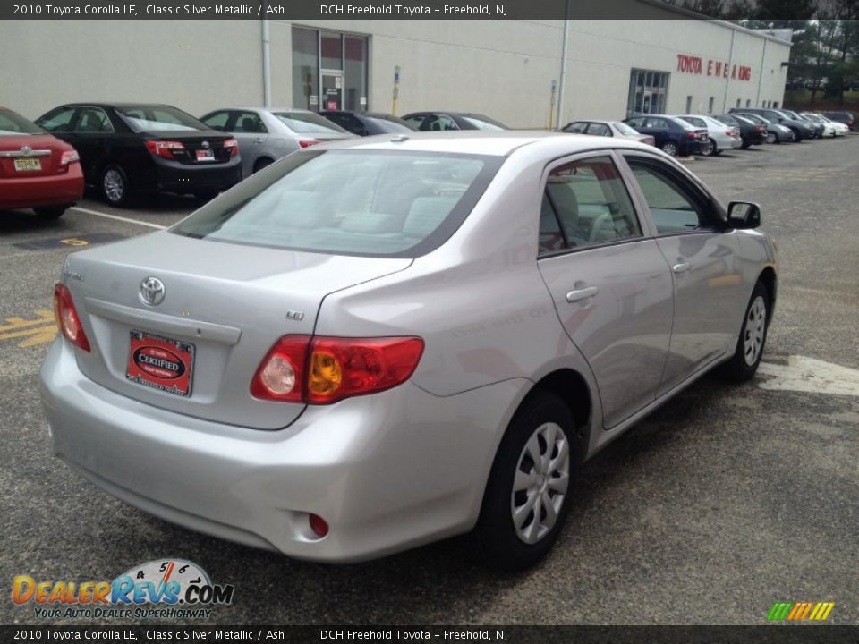 2010 Toyota Corolla LE Classic Silver Metallic / Ash Photo #6