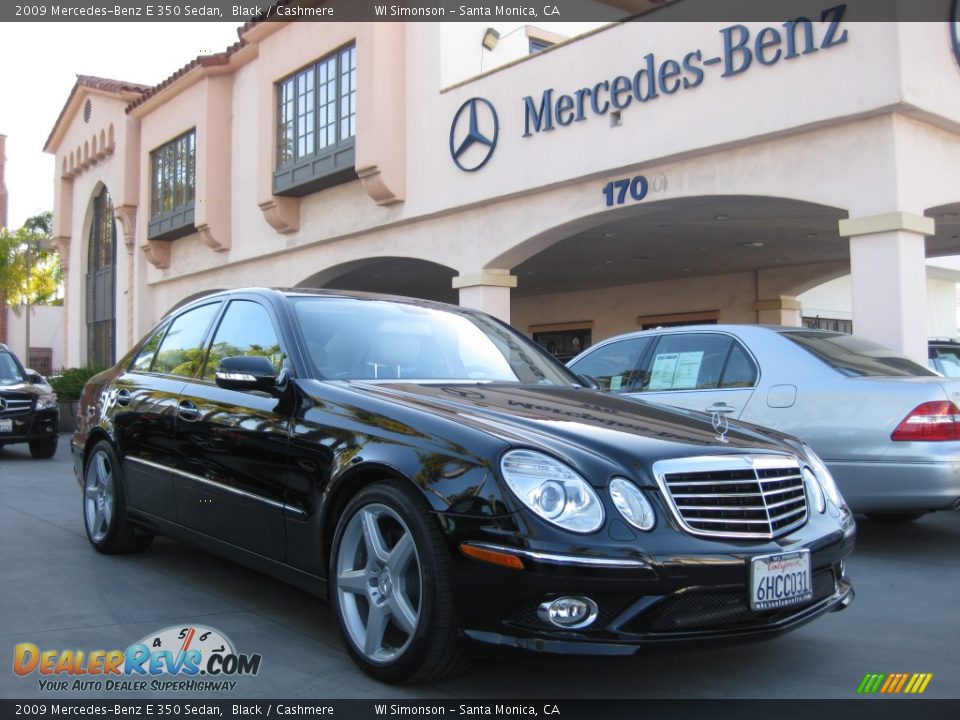 2009 Mercedes-Benz E 350 Sedan Black / Cashmere Photo #1