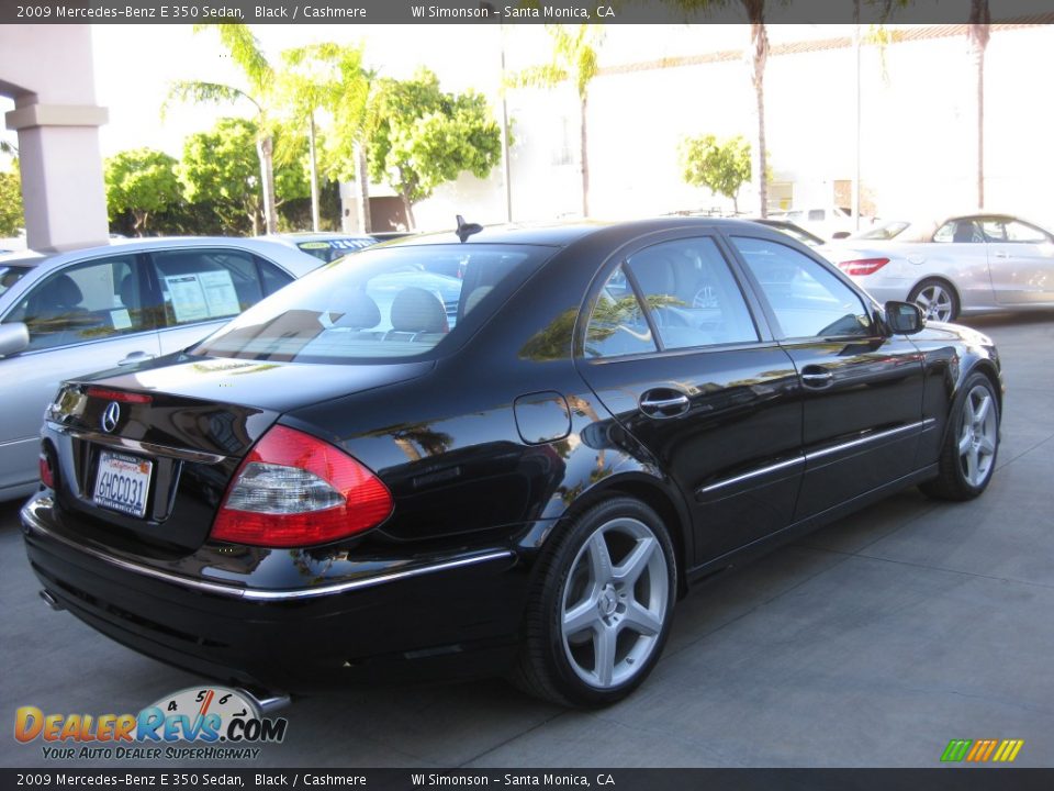 2009 Mercedes-Benz E 350 Sedan Black / Cashmere Photo #2