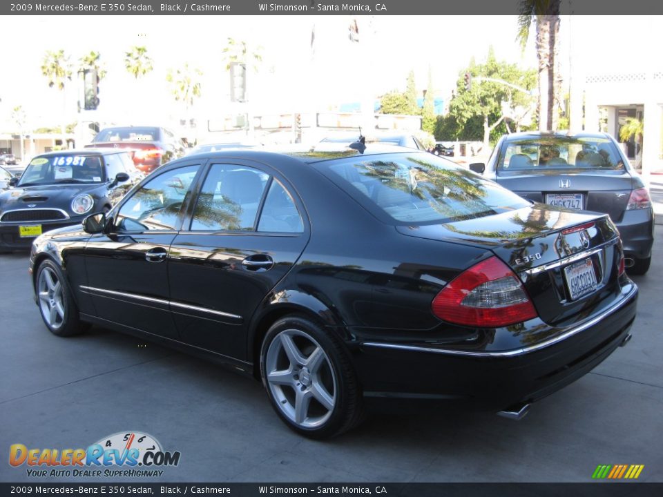 2009 Mercedes-Benz E 350 Sedan Black / Cashmere Photo #4