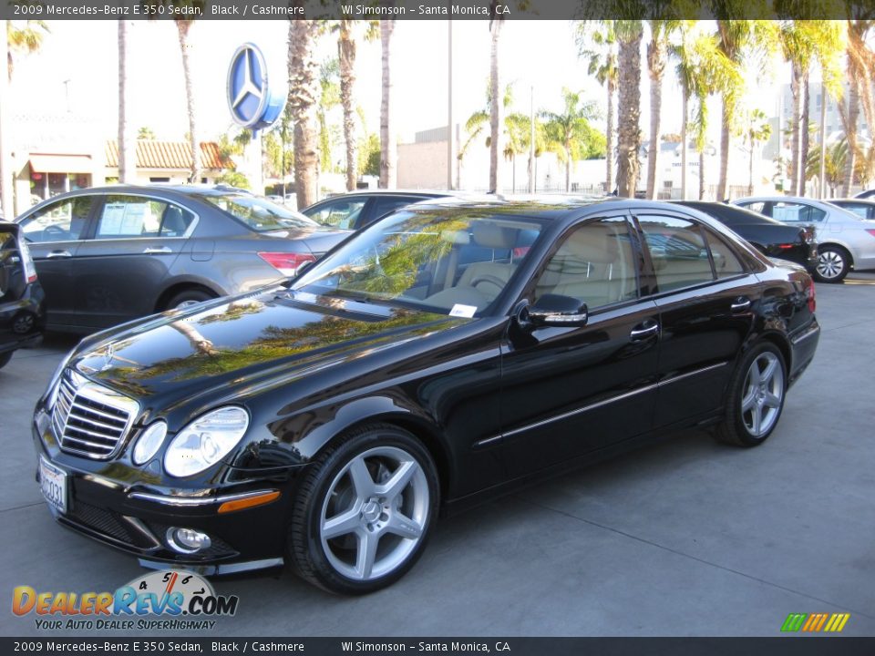 2009 Mercedes-Benz E 350 Sedan Black / Cashmere Photo #5