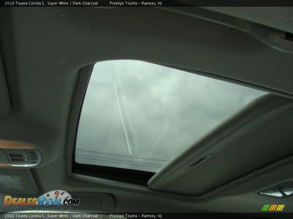 2010 Toyota Corolla S Super White / Dark Charcoal Photo #8