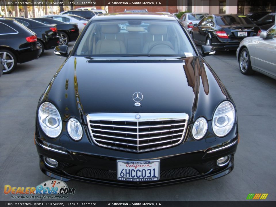 2009 Mercedes-Benz E 350 Sedan Black / Cashmere Photo #6